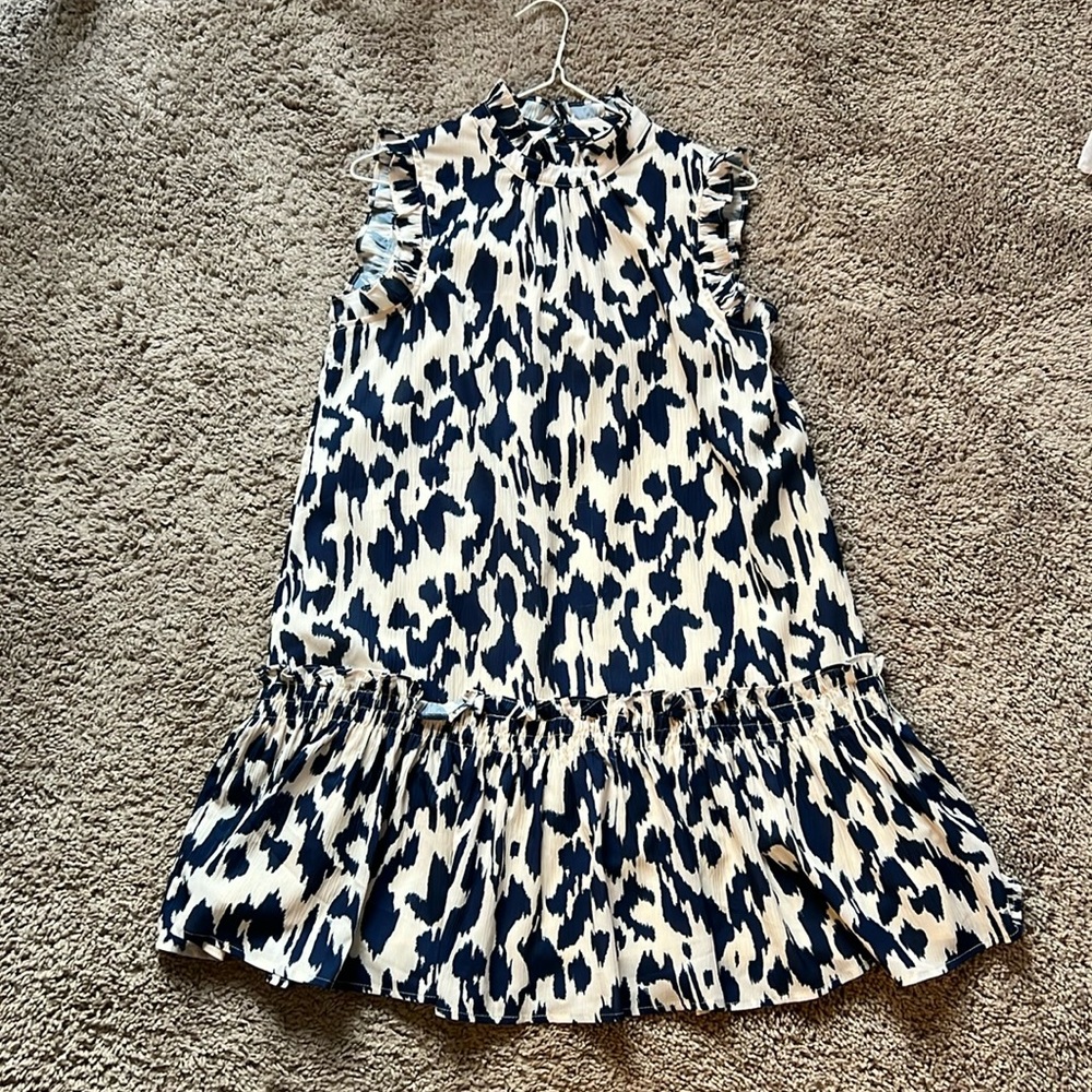 Navy and white gameday dress. Size small.